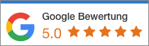 5 Sterne Bewertung bei Google